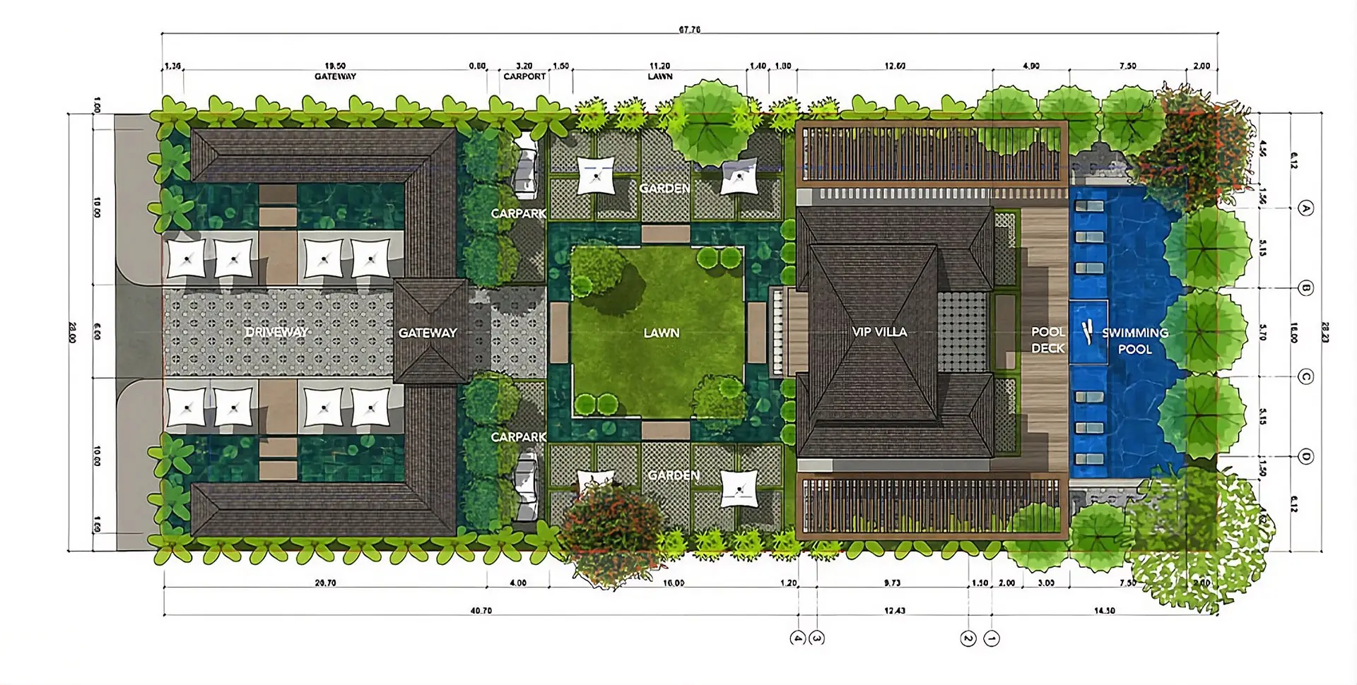 Thiết kế dinh thự tại Noble Rivera - Mẫu 3
