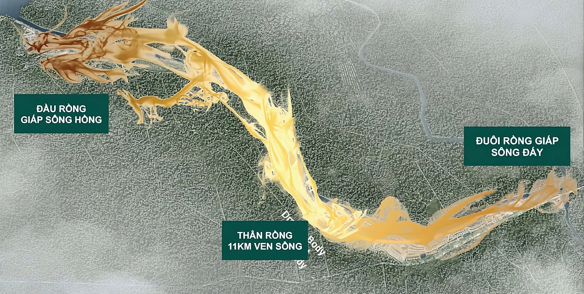 Noble Rivera Hà Nội sở hữu thế đất “Long mạch ven sông” hiếm có